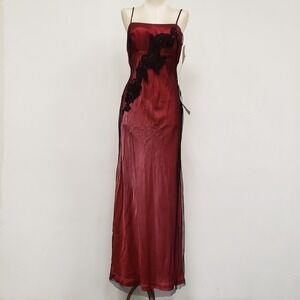 VTG Dave & Johnny Y2K Whimsigoth Babydoll Vamp Dress Size 5 Mesh Overlay NWT